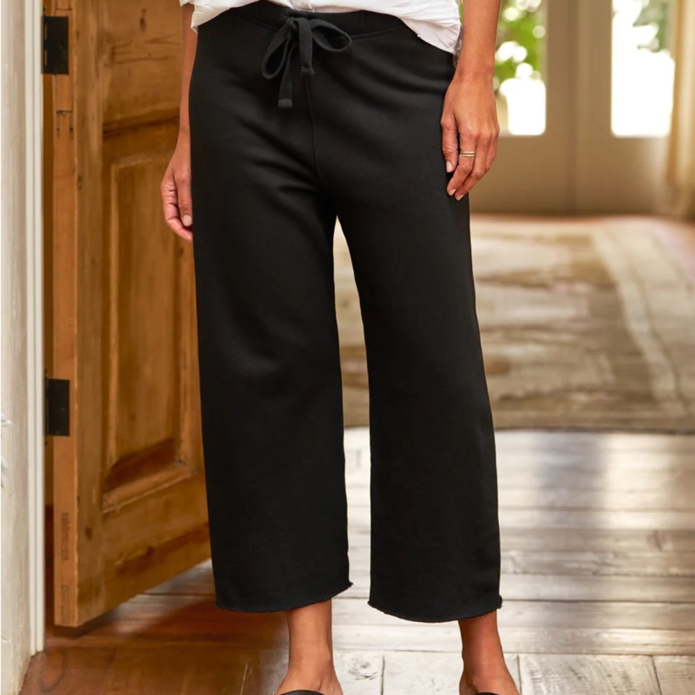 Frank & Eileen White Cropped Pants
